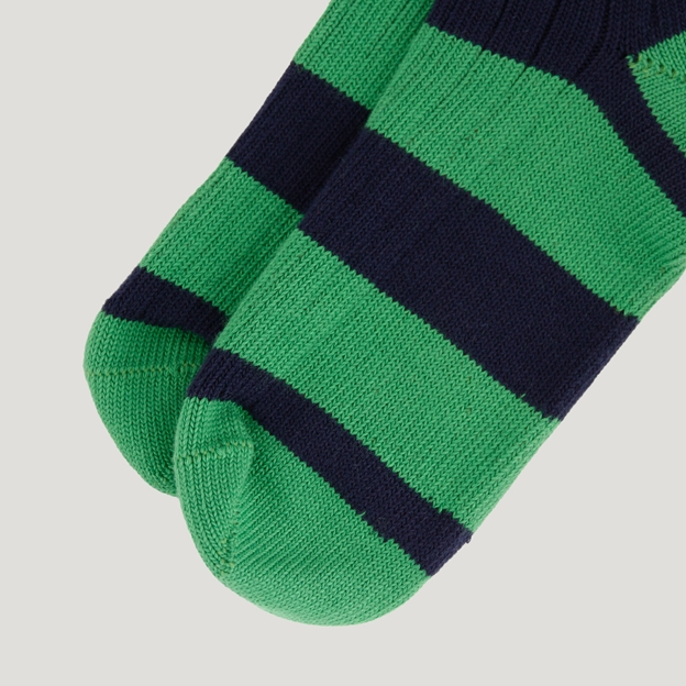 Classic Striped Socks - Green/Navy