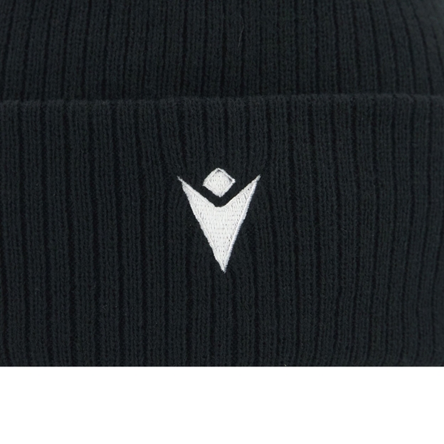 Barbarians Adults Pom Pom Beanie 25/26 - Macron Logo Embroidery