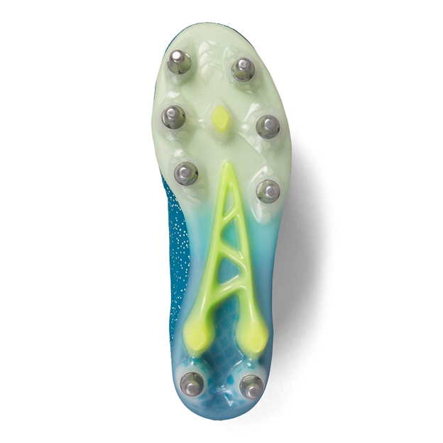 Canterbury Adults Stampede Groundbreak Elite Soft Ground Rugby Boots Green - Soleplate