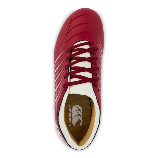 Canterbury Kids Phoenix 2.0 SG Rugby Boots Red - Top