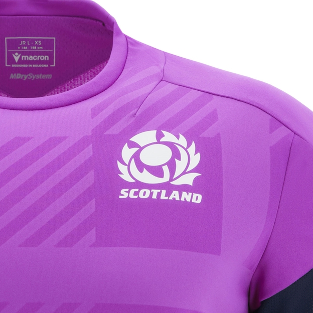 Scotland Junior Training T-Shirt 25/26 Purple - SRU Logo