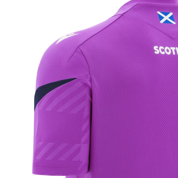 Scotland Junior Training T-Shirt 25/26 Purple - Sleeve Detail