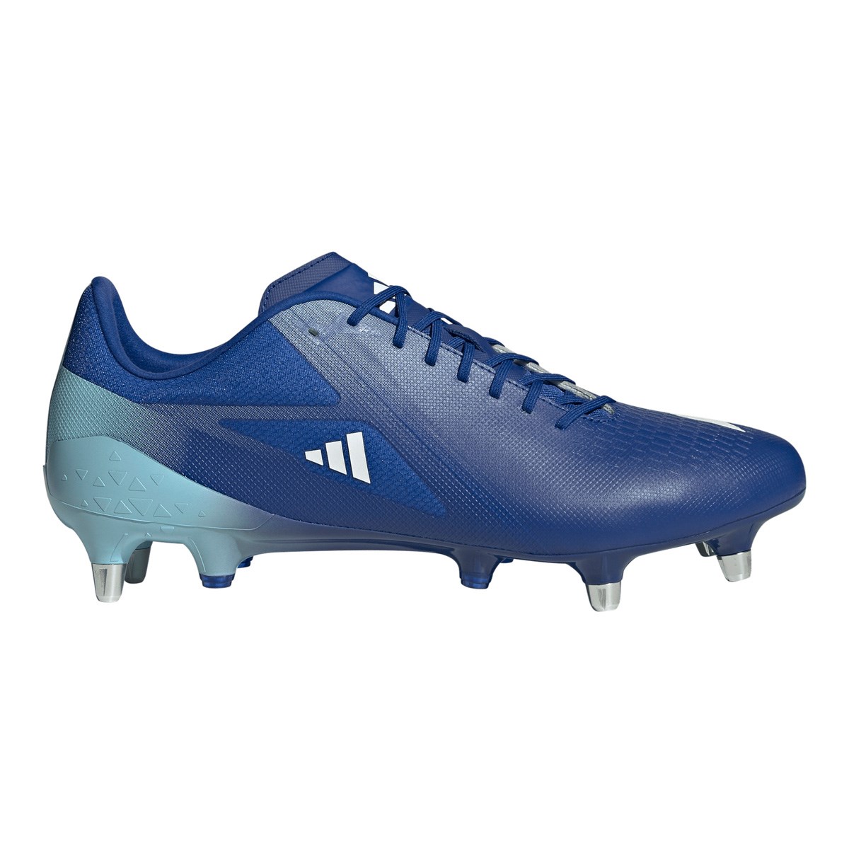 Adidas Adults Adizero RS15 Pro Soft Ground Rugby Boots Team Royal Blue - Front View