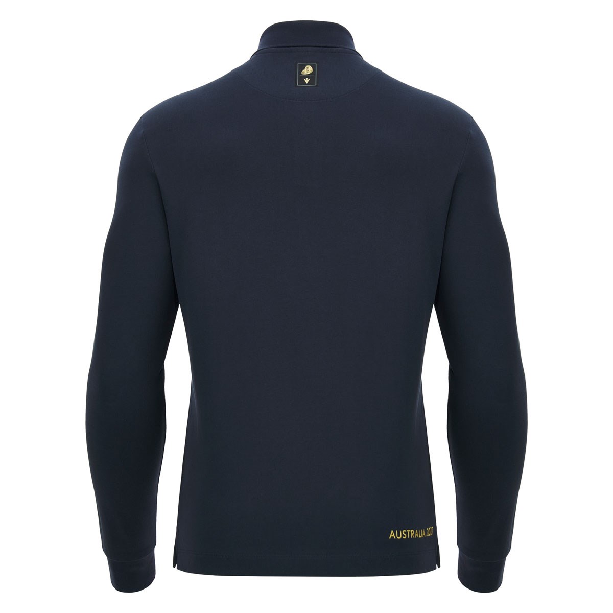 Rugby World Cup 2027 Mens Cotton Rugby Polo Navy/Gold - Front View