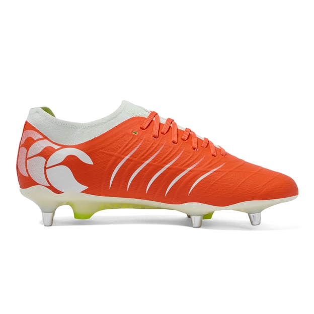 Canterbury Adults Phoenix 2.0 Elite Soft Ground Rugby Boots Orange - Instep
