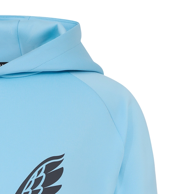 Harlequins Womens Presentation Hoodie 25/26 Sky Blue - Shoulder