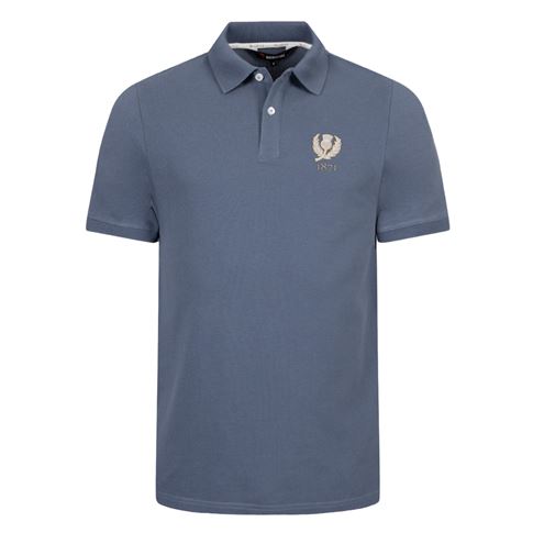 Scotland 1871 Heritage Pure Cotton Polo – Petrol Blue