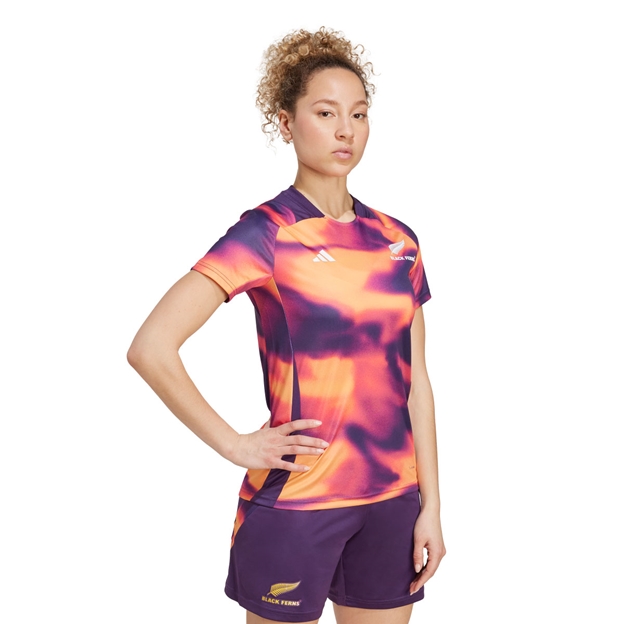 Black Ferns Womens Performance T-Shirt Multi 25/26 - Model Side