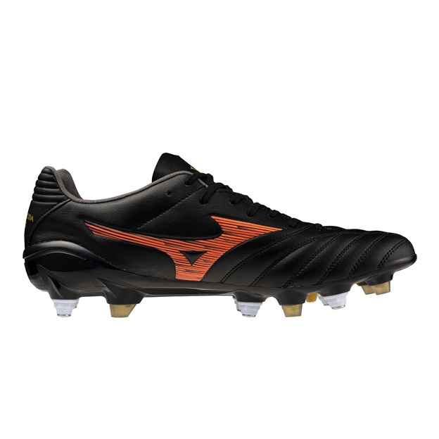 Mizuno Adults Monarcida Neo III Pro MIX Soft Ground Rugby Boots Black - Instep View