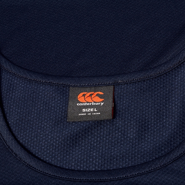Canterbury Mens Tempo Singlet Navy - Neck