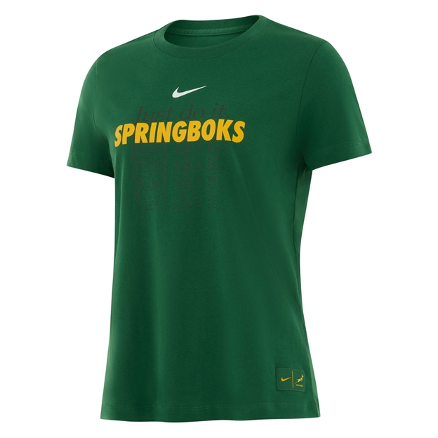 South Africa Springboks Womens Just do It T-Shirt 26/27 Gorge Green - Front View