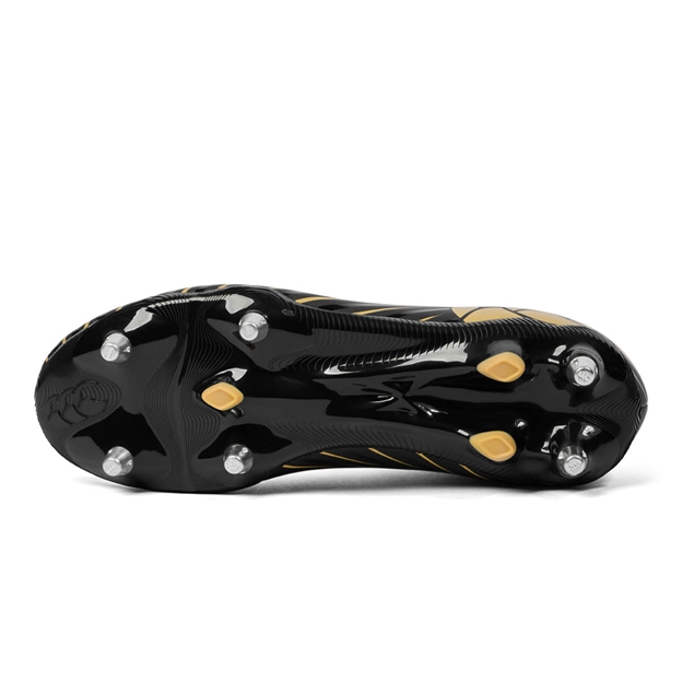 Canterbury Adults Speed Falcon Team Soft Ground Rugby Boots Black - Soleplate