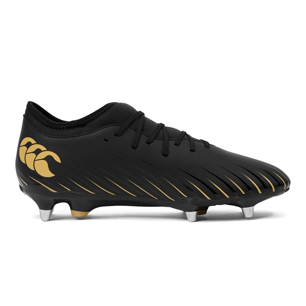 Canterbury Adults Speed Falcon Team Soft Ground Rugby Boots Black - Instep