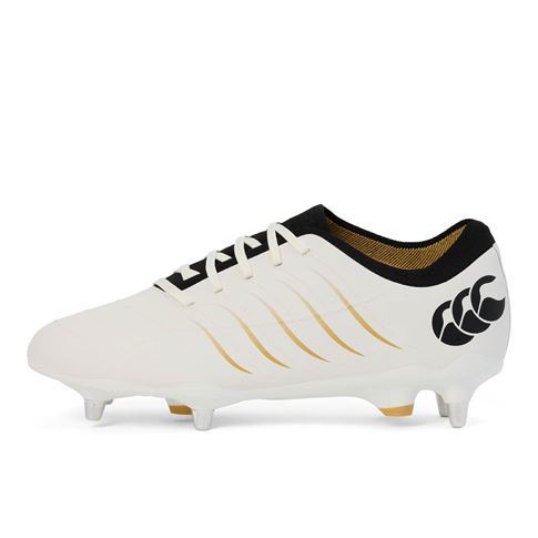 Canterbury Adults Phoenix 2.0 Pro Soft Ground Rugby Boots - White - Outstep