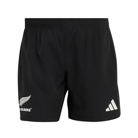 All Blacks Mens Home Rugby Shorts 26/27 All Black - Front View