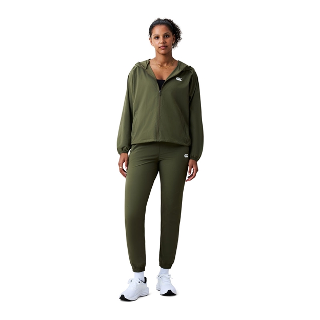 Canterbury Womens Tempo+ Full-Zip Jacket Ivy Green - Model Full View