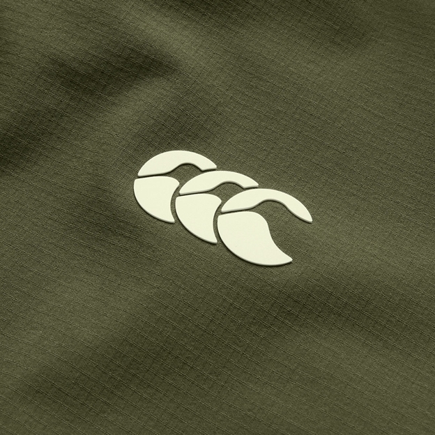 Canterbury Womens Tempo+ Full-Zip Jacket Ivy Green - CCC Logo Close-up