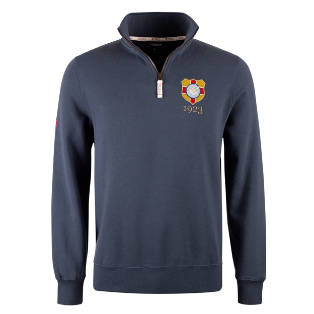 R1823 Tonga 1923 Quarter Zip Top - Petrol Blue