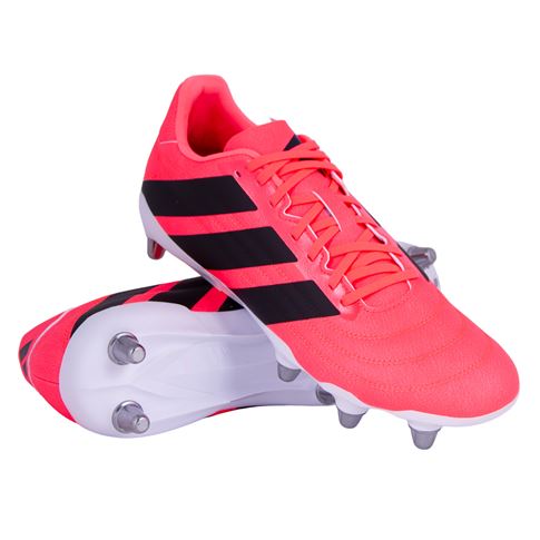 Adidas Adults Kakari Soft Ground Rugby Boots Solar Turbo - Pair View
