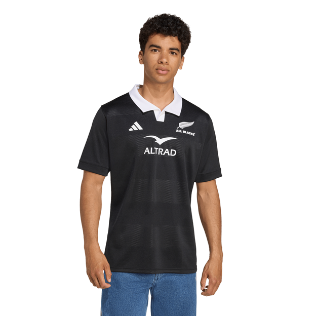 All Blacks Mens Home Rugby Shirt 25/26 - Black
