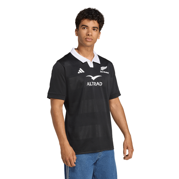 All Blacks Mens Home Rugby Shirt 25/26 - Black