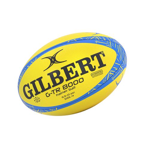 Gilbert G-TR8000 Training Rugby Ball Fluro - Front View
