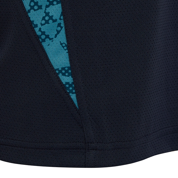 England Kids Performance Short Sleeve Tee 25/26 Inkwell/Storm Blue - Hem