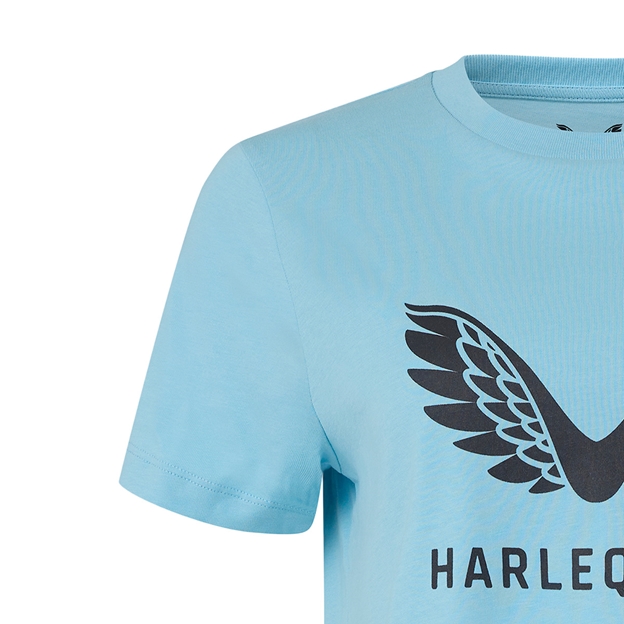 Harlequins Womens Presentation Tee 25/26 Sky Blue - Shoulder