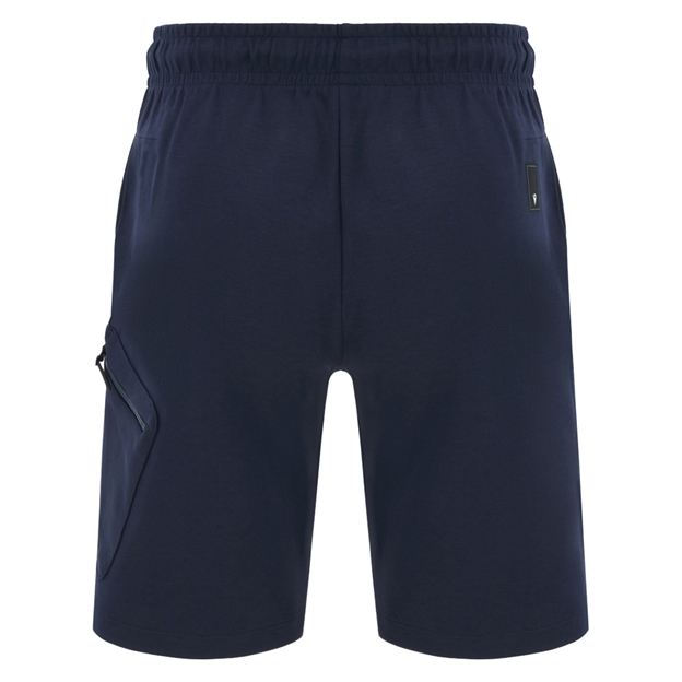 Edinburgh Mens Training Bermuda Shorts 26/27 Navy - Back View