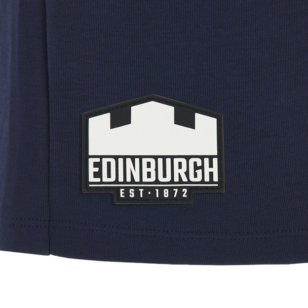Edinburgh Mens Training Bermuda Shorts 26/27 Navy - Edinburgh Logo Close-up