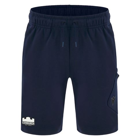 Edinburgh Mens Training Bermuda Shorts 26/27 Navy - Front View