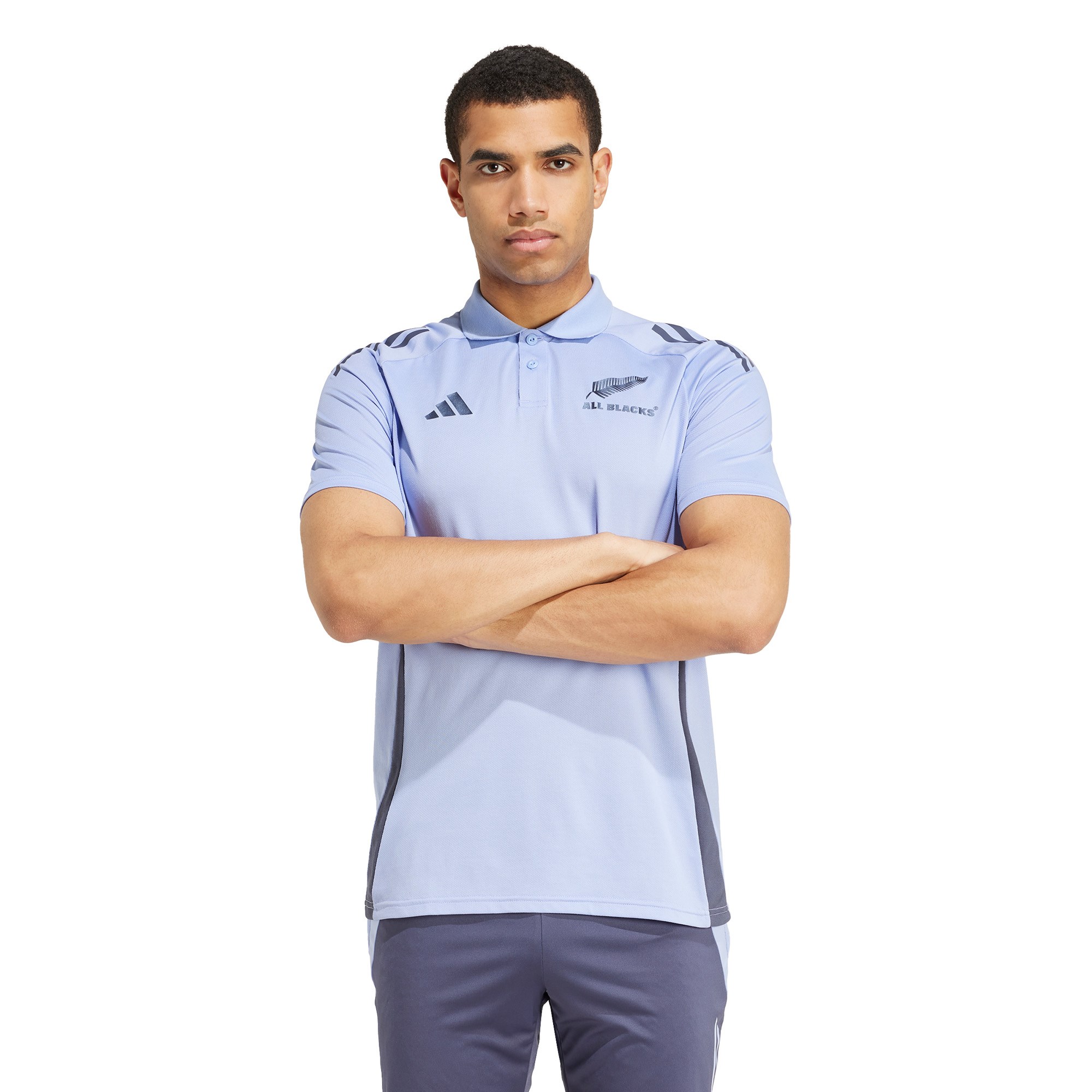 All Blacks Men's Polo-Blue Spark - Front
