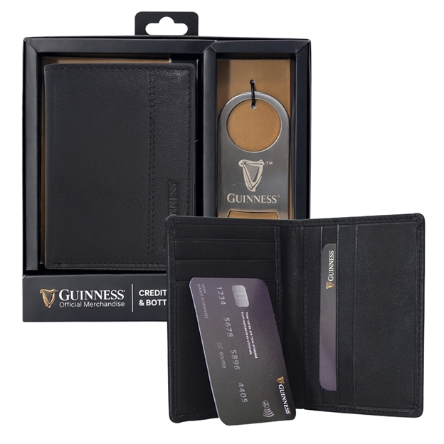 Guinness Credit Card Wallet Gift Set - Black