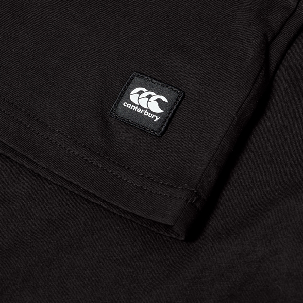 Canterbury kids Uglies T-Shirt Black - Hem Close-up