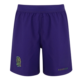 England Kids Away Rugby Shorts 26/27 Rhodonite - Front View