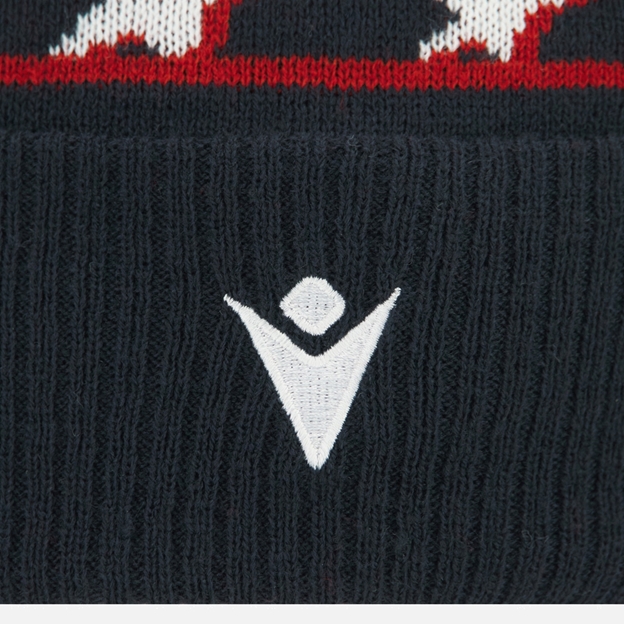 USA Adults Pom Pom Beanie 2026 Navy - Macron