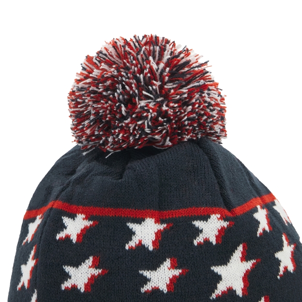 USA Adults Pom Pom Beanie 2026 Navy - Pom Pom