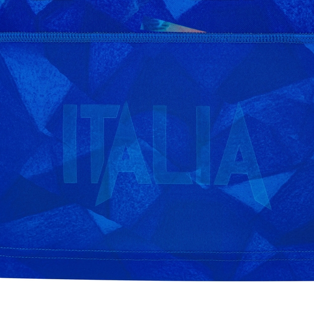 Italy Kids Home Rugby Shirt 26/27 Blue - Hem Detail Close-up