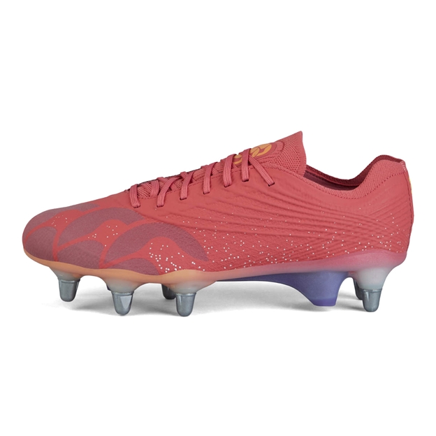 Canterbury Adults Stampede Elite Soft Ground Rugby Boots Orange - Outstep
