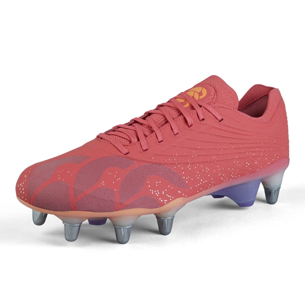 Canterbury Adults Stampede Elite Soft Ground Rugby Boots - Orange