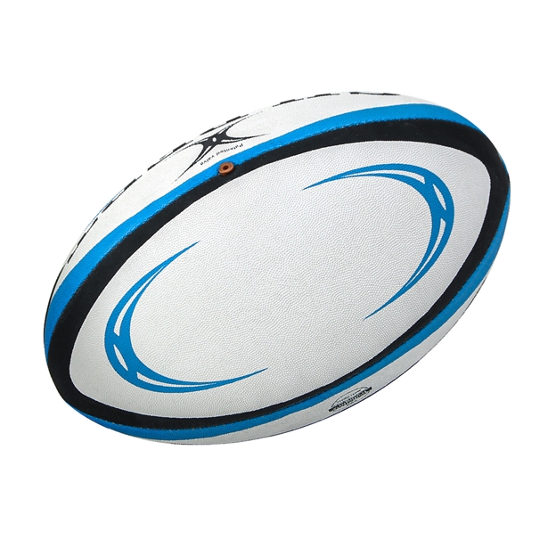 Gilbert Omega Match Rugby Ball White - Back