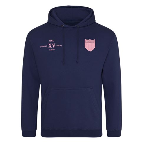 Womens World Cup USA Adults Classic Hoodie Navy - Front