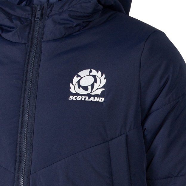 Scotland Mens Travel Three Quarter Padded Jacket 26/27 - SRU Thistle Close-up