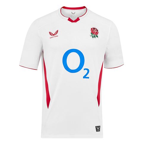 England Mens Home Rugby Shirt 25-26 - Front