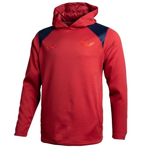 Scarlets Mens Vertex Training Hoodie 25/26 - Red - Front