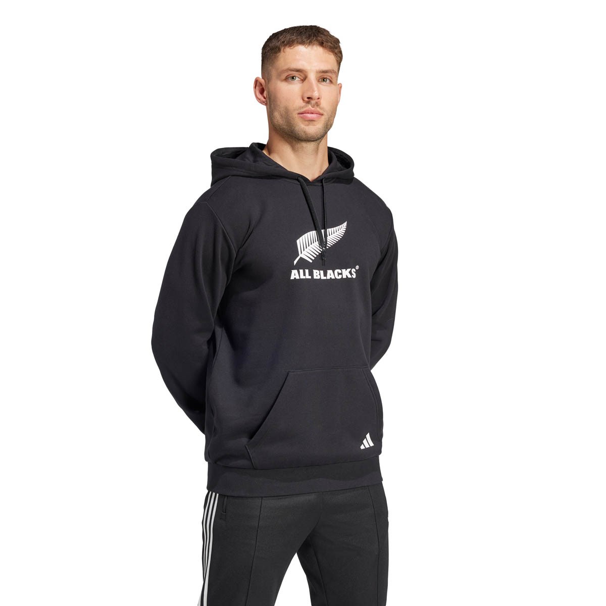 All Blacks Mens Logo Hoody 25/26 Black - Front