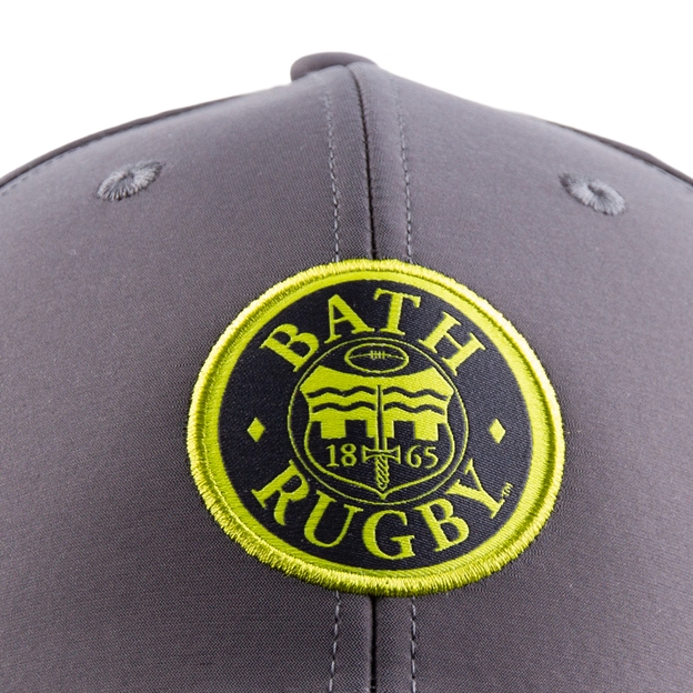 Bath Adults Baseball Cap 26/27 Gunmetal - Badge Close-up