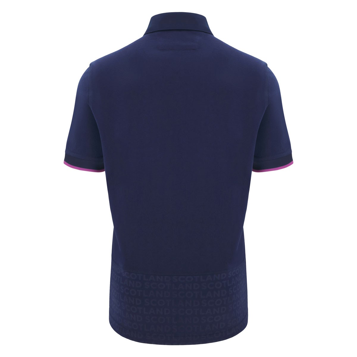 Scotland Mens Home Cotton Rugby Shirt 25/26 Short Sleeve Navy - 100% Cotton Rugby Shirt