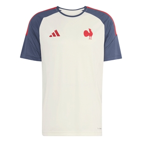 France Mens Performance T-Shirt 26/27 Cream White - Front View