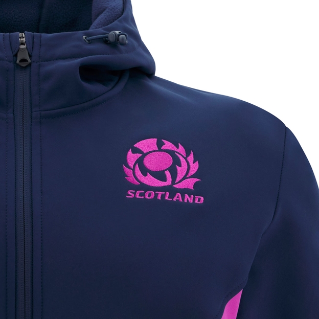 Scotland Junior Softshell Jacket 25/26 Navy/Purple - SRU Embroidered Thistle